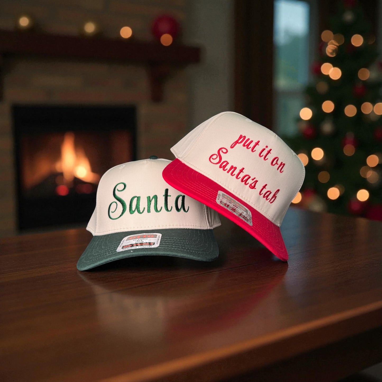 Santa's favorite hat, Christmas hat, embroidered Santa cap, Christmas funny hat, put it on Santa's tab hat, Christmas couples hat